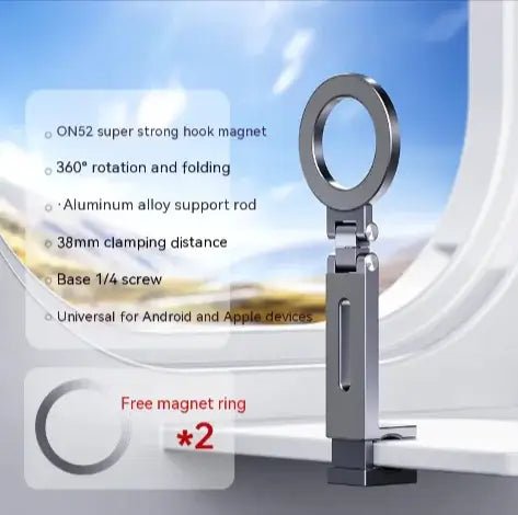 Rotating Magnetic Phone Stand - 360-Degree Convenience