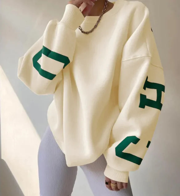 Trendy Oversized Sweatshirt for Women – Casual Streetwear Style