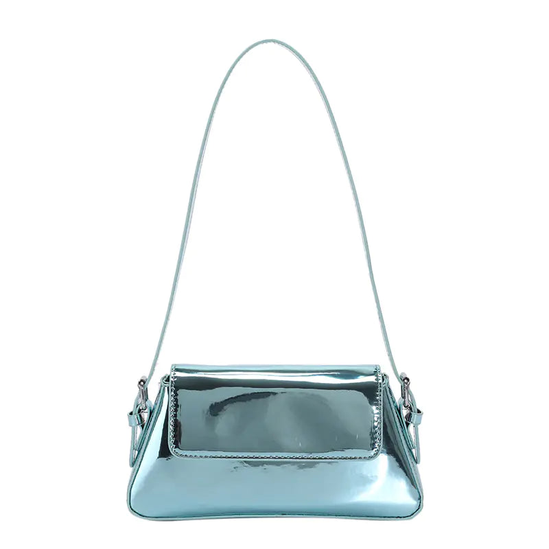 Chic Y2K Silver Handbag for Women - Trendy Shoulder Bag