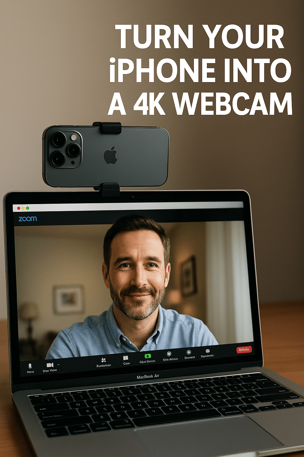 How to Turn Your iPhone Into a 4K Webcam for Your Mac