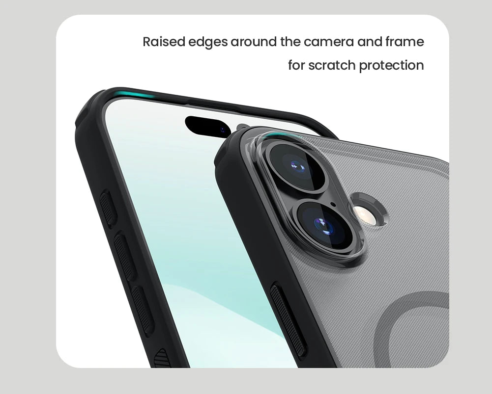 Nillkin For iPhone 17/17 AIR TPU+PC Super Frosted Shield Magnetic Case shockproof Magsafe protective cover phone case Shell