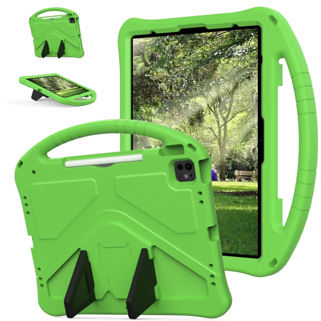 Kids EVA Case for iPad Air 13 Pro 13 2024 Pro 12.9 inch Funda Stand Shockproof Kid-Proof Handle Stand Protective Tablet Cover