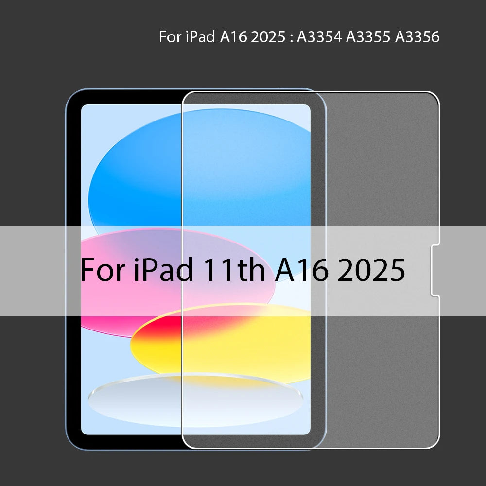 Matte Screen Protector For Ipad Pro 13 M4 Air 11 5 4 M3 M2 Mini 6 7 A16 10 9 10th 9th Generation 12.9 2025 Paper Tempered Glass
