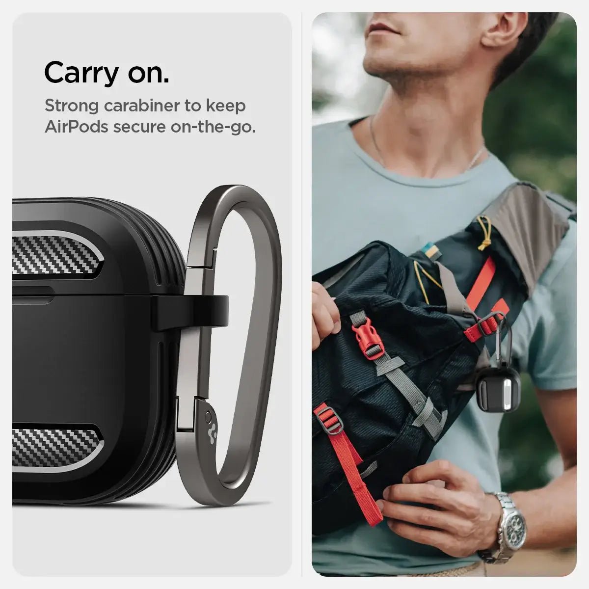 Spigen Rugged Armor Case for Apple AirPods 4 TPU material Techs Park