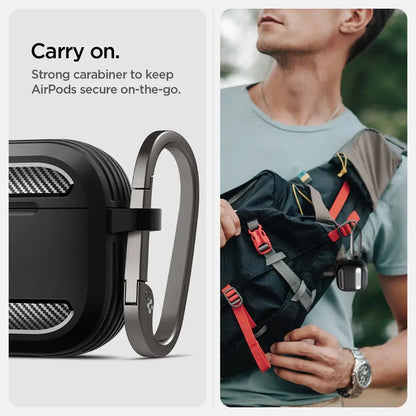 Spigen Rugged Armor Case for Apple AirPods 4 TPU material Techs Park