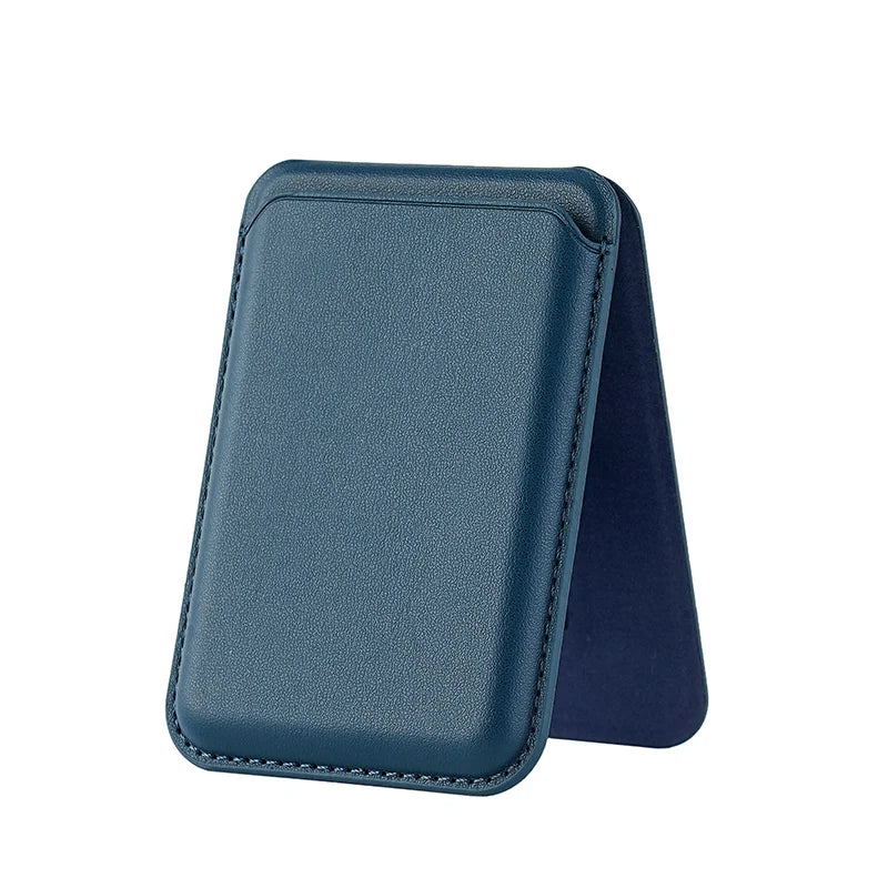 Kickstand Magnetic Leather Wallet Case for iPhone 17 16 15 14 Pro Max Galaxy Card Holder Magsafe Phone Bag Cover Accessories