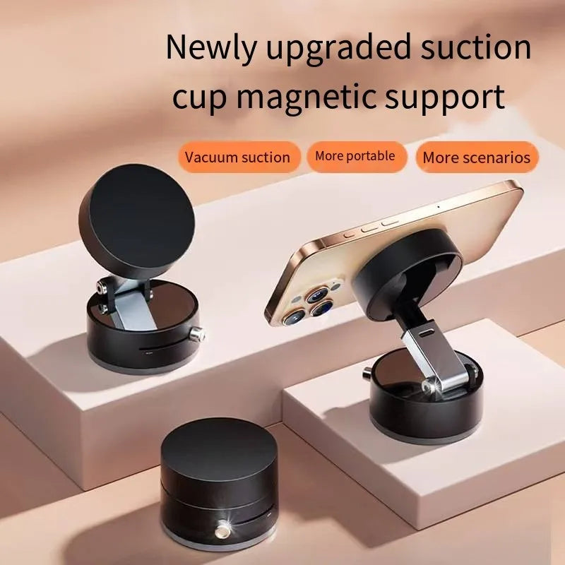 Car mobile phone magnetic Stand 2025 New type suction cup vacuum adsorption car special fixed mobile phone stand