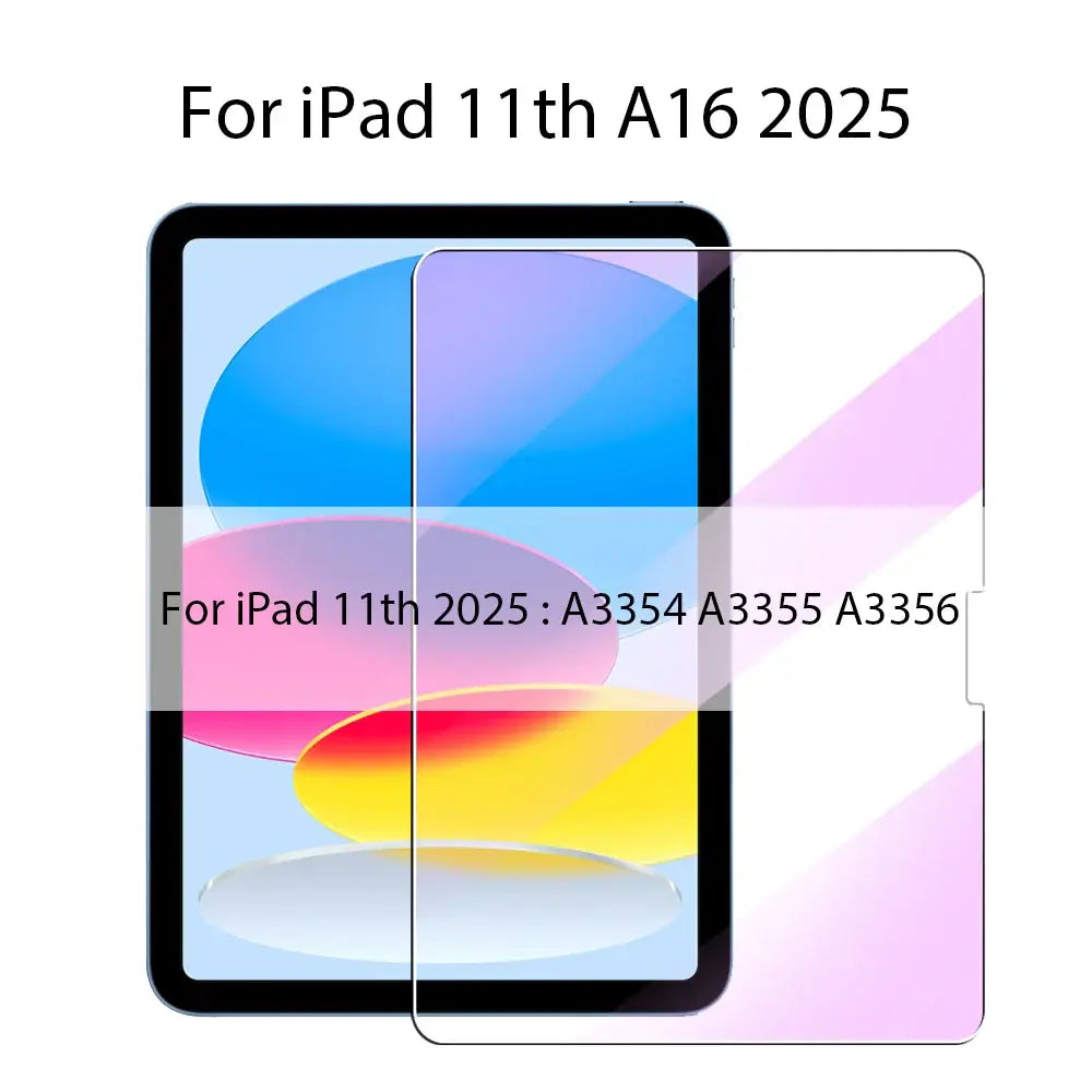 Tempered Glass For Ipad Pro 13 11th M4 12.9 A16 10 9 10th 9th Gen Screen Protector Air 11 5 4 M2 M3 Mini 6 7 A17 Blue Light Film
