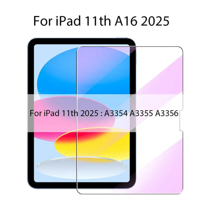 Tempered Glass For Ipad Pro 13 11th M4 12.9 A16 10 9 10th 9th Gen Screen Protector Air 11 5 4 M2 M3 Mini 6 7 A17 Blue Light Film