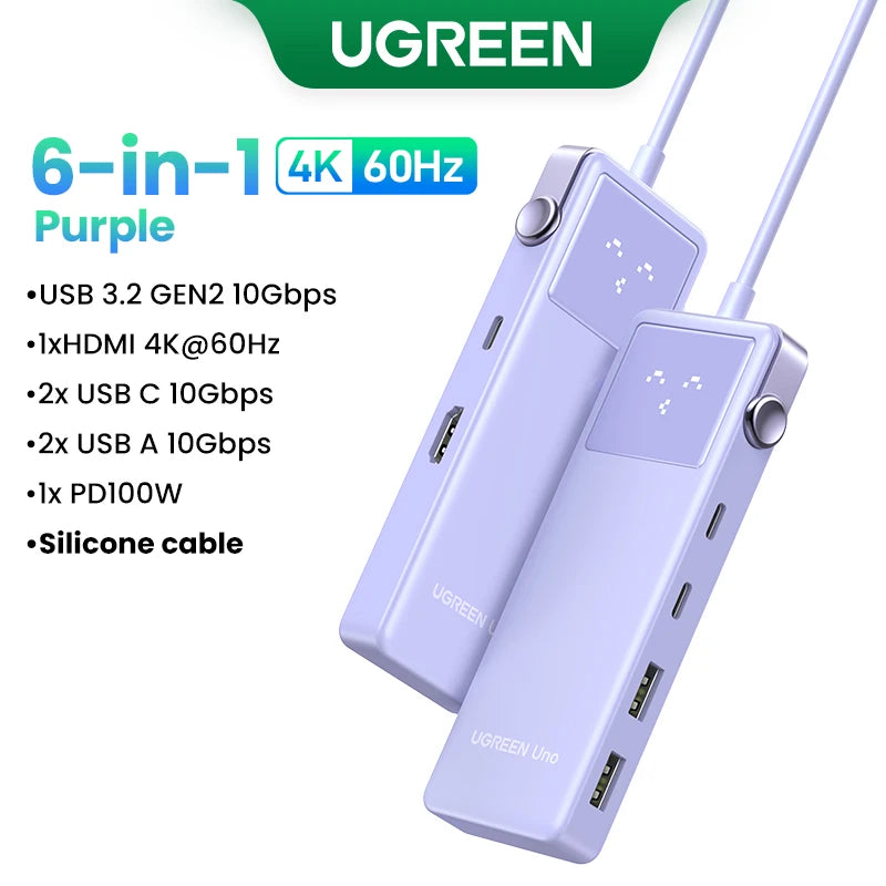 UGREEN Uno USB-C Hub 6-in-1