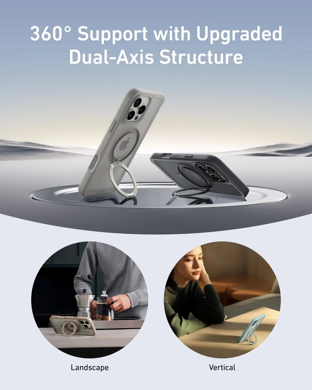 Anker Magnetic Bracket Phone Case Suitable for Apple 16/15/Pro/ Max Phone Case