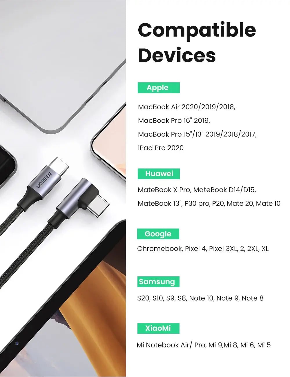 UGREEN PD 100W USB-C Cable