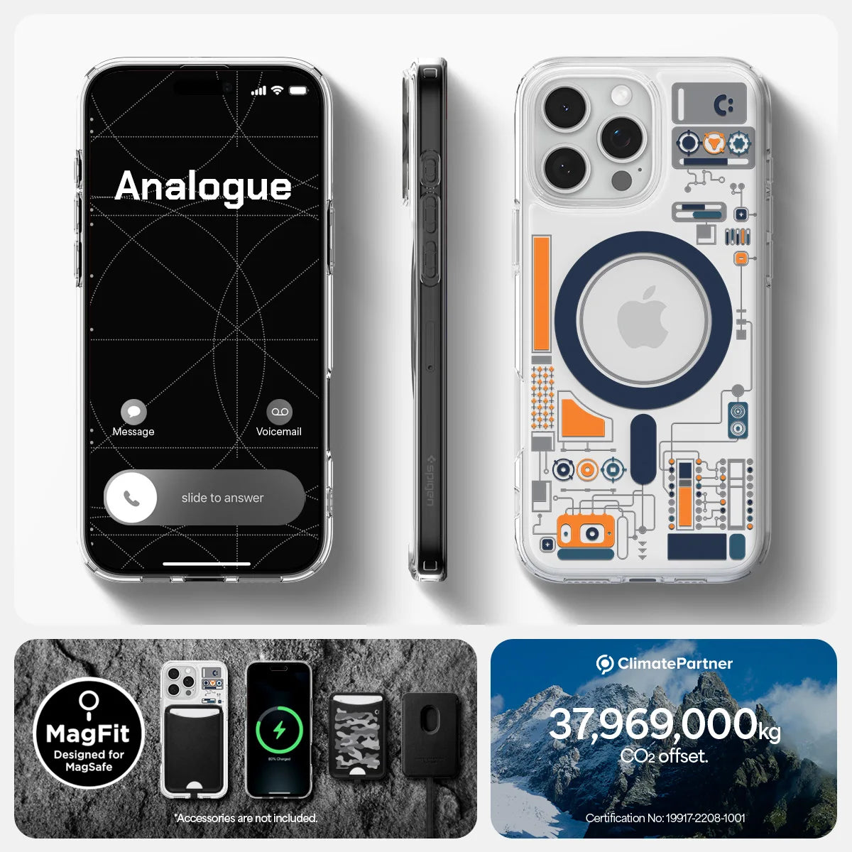 Spigen Ultra Hybrid MagFit Analogue Design Case for iPhone 16 Pro Max