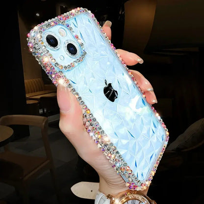 Coque transparente antichoc en TPU souple à paillettes de luxe pour iPhone 13 12 11 14 15 16 Pro Max X Xr Xs 8 7 16 Plus