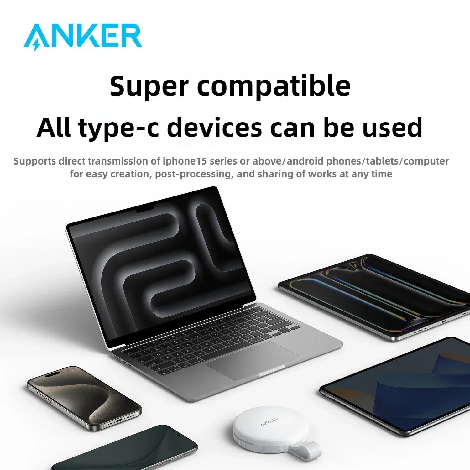 Anker MagGo SD Card Reader Portable Card Readerfor SD&TF Card for IPhone Android Serie Dual Read Flash Memory Transmission