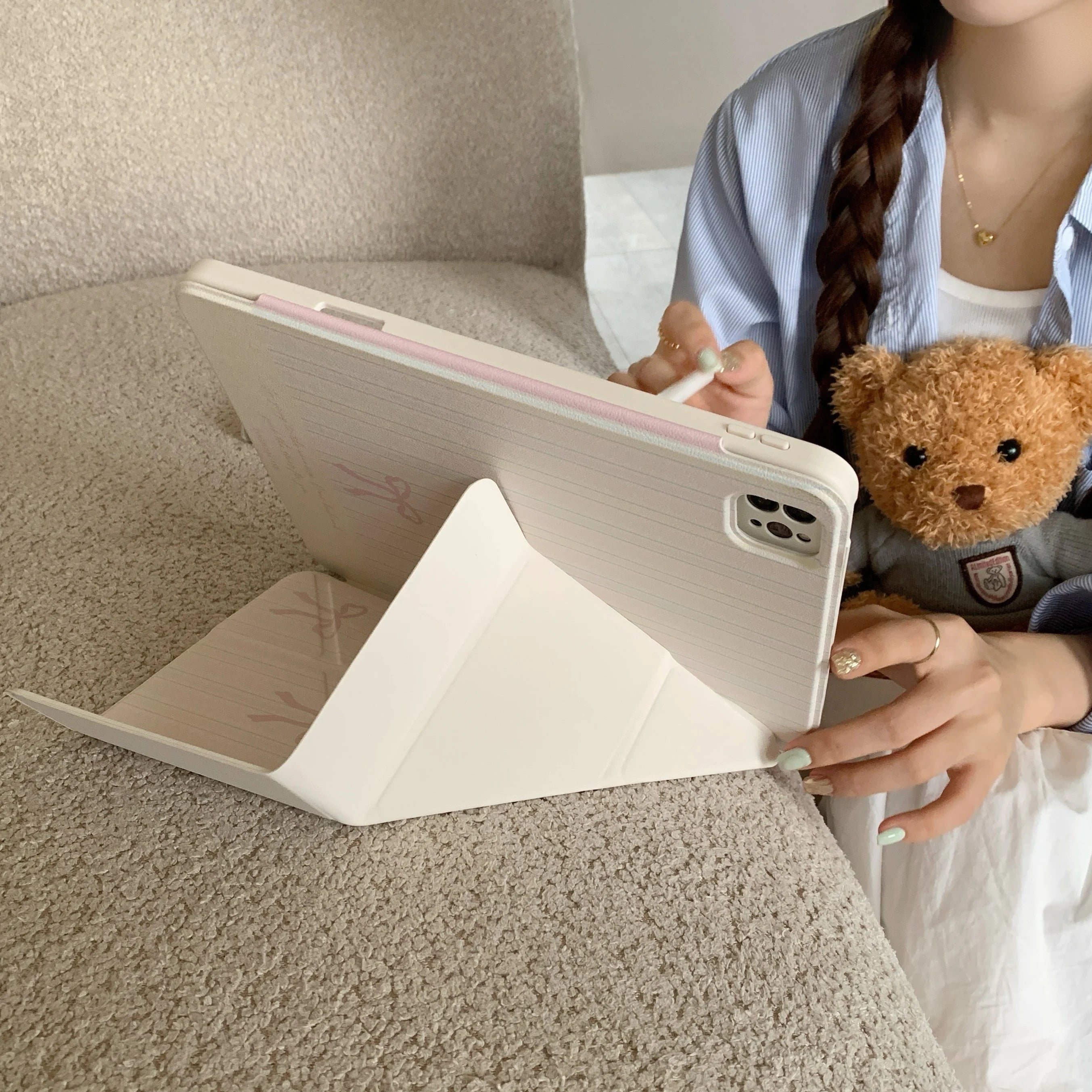 Magnetic Detachable For iPad 2024 Air 11 13 Pro 11 12.9 13 M2 M4 Case 9.7 10.2 5th 6th 7th 8th 9th 10th Gen Cover Air 5 4 3 Case