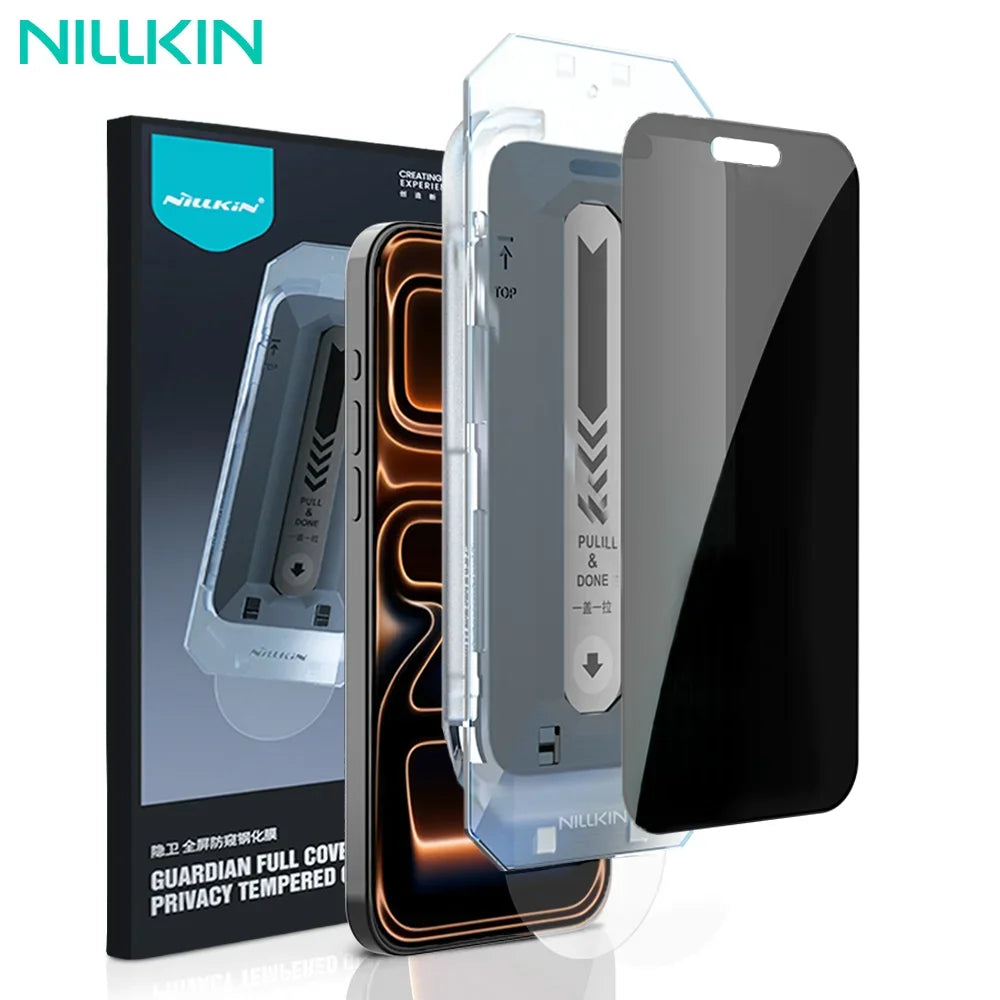 NILLKIN For iPhone 17 Pro Max Screen Protector Anti-Peeping Tempered Glass Film for iPhone  17 Pro for iPhone 17 Film With Tool