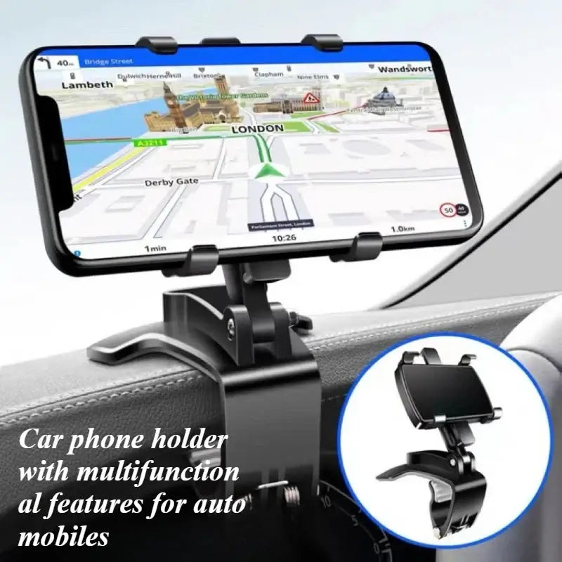 Support de téléphone universel pour voiture, fixation tableau de bord, clip de voiture, support GPS, support de téléphone portable pour iPhone Samsung Xiaomi