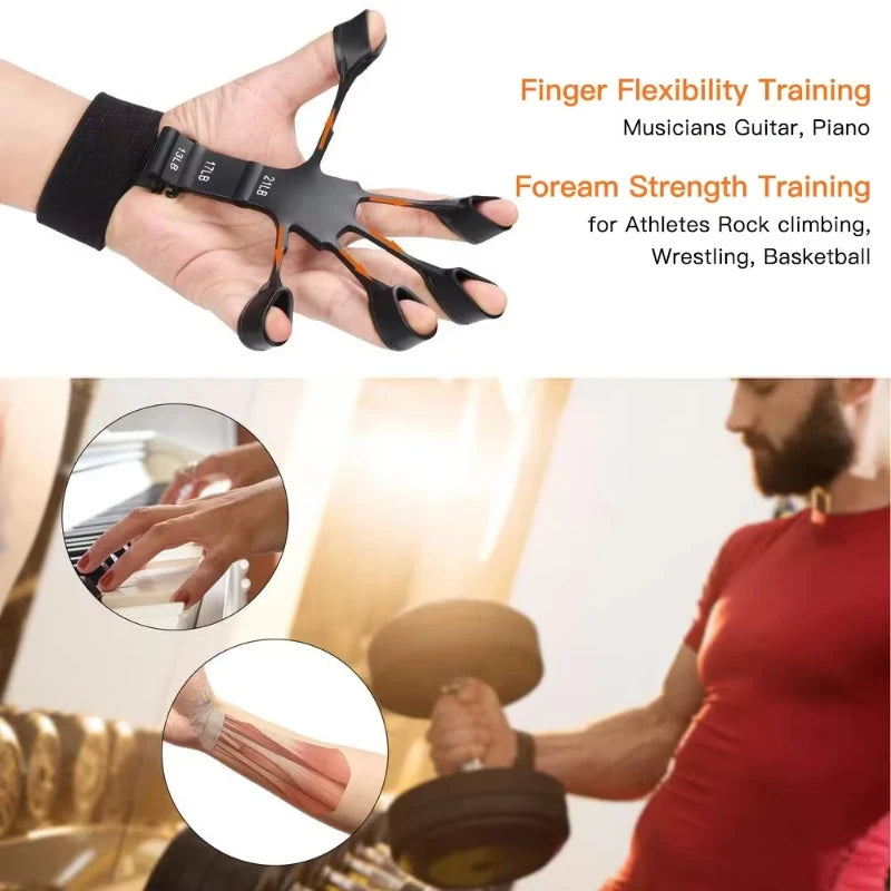 5 Pack Grip Strength Trainer Kit Hand Grip Strengthener for Muscle Building and Injury Recover hand rehabilitation training