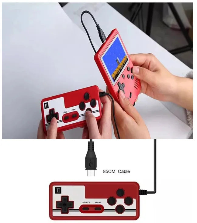 Rechargeable TV-Connectable Red Handheld Game Device – Techs Park