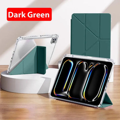 Case For iPad A16 2025 10 9 9th 10th Generation Pro 13 11th M4 12.9 Funda Air 11 5 4 M3 M2 Mini 7 6 A17 2024 8 HD Acrylic Cover