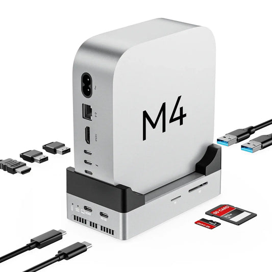 acasis 8 in 1 mac mini dock and ssd enclosure front view