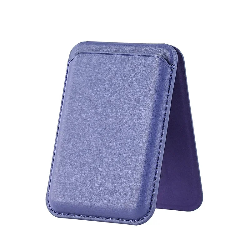 Kickstand Magnetic Leather Wallet Case for iPhone 17 16 15 14 Pro Max Galaxy Card Holder Magsafe Phone Bag Cover Accessories