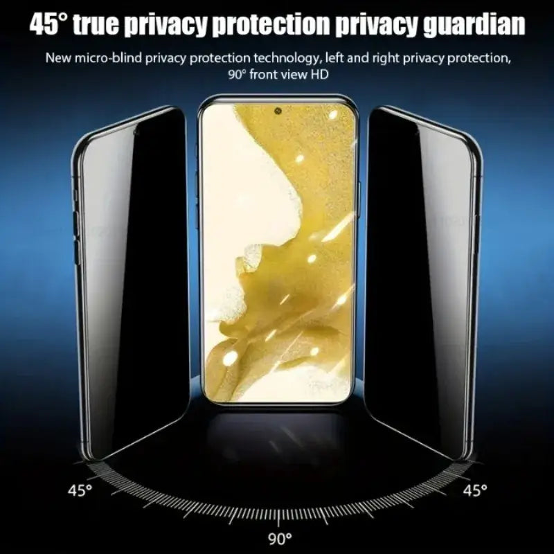 45° true privacy protection privacy guardian showcasing new micro-blind privacy technology for iPhone