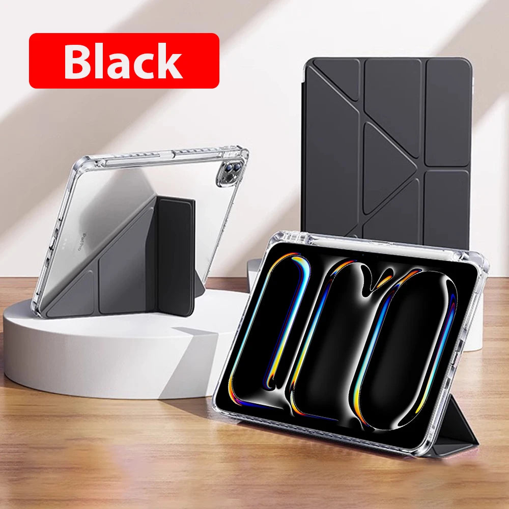 Case For iPad A16 2025 10 9 9th 10th Generation Pro 13 11th M4 12.9 Funda Air 11 5 4 M3 M2 Mini 7 6 A17 2024 8 HD Acrylic Cover