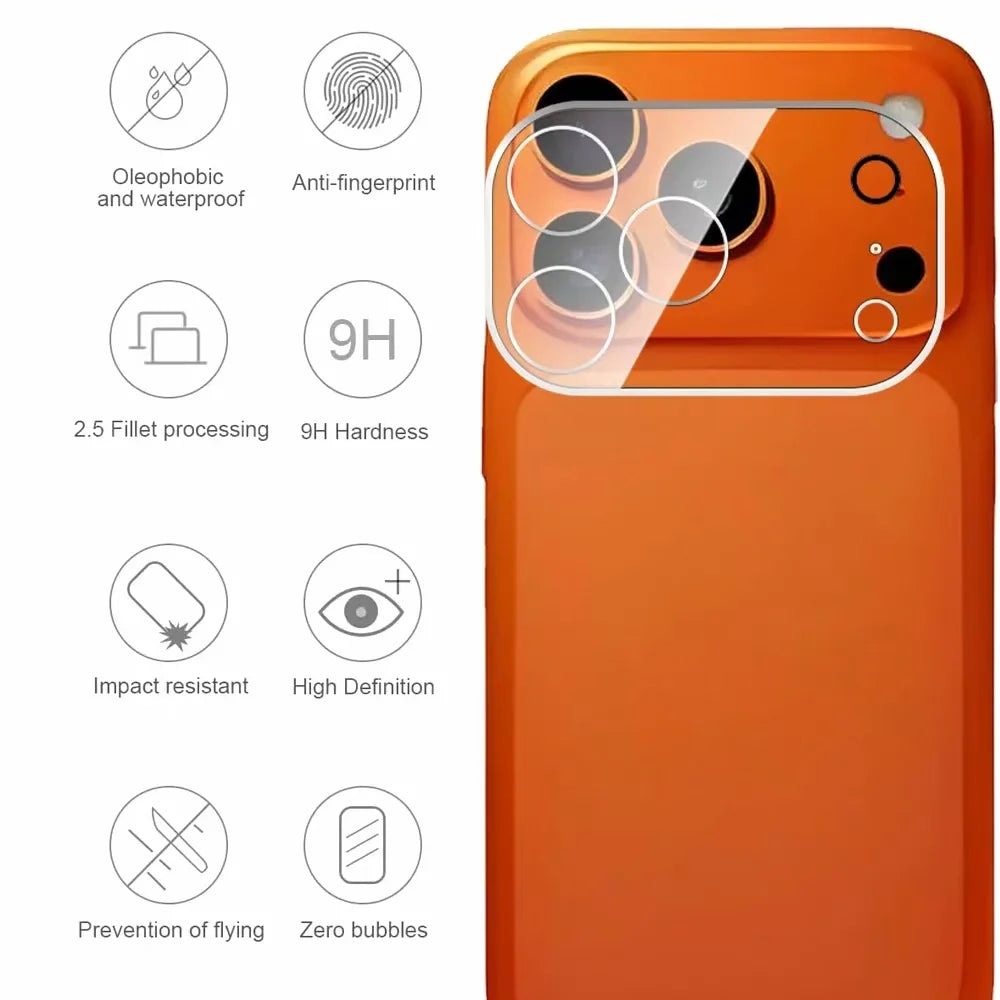 New Style Camera Protector For IPhone 17 Series HD Camera Protector 3D Lens Case For 17 Air 9H Back Lens Glass Film Cover Cap