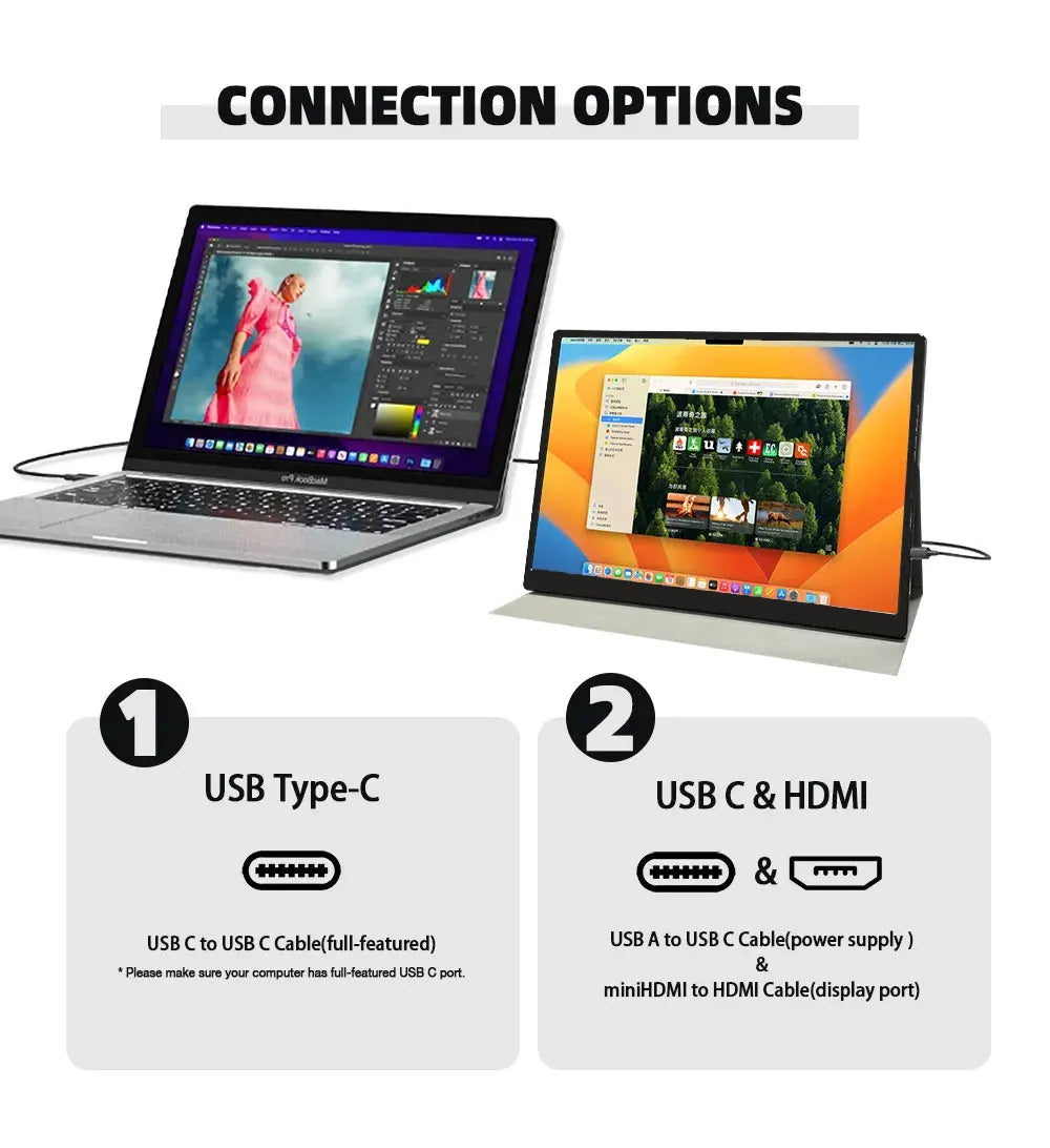 10.1/10.5Inch Portable Monitor HDMI-Compatible Laptop second screen Gaming Extended Display For Switch/PS4/Xbox/ZGYNK