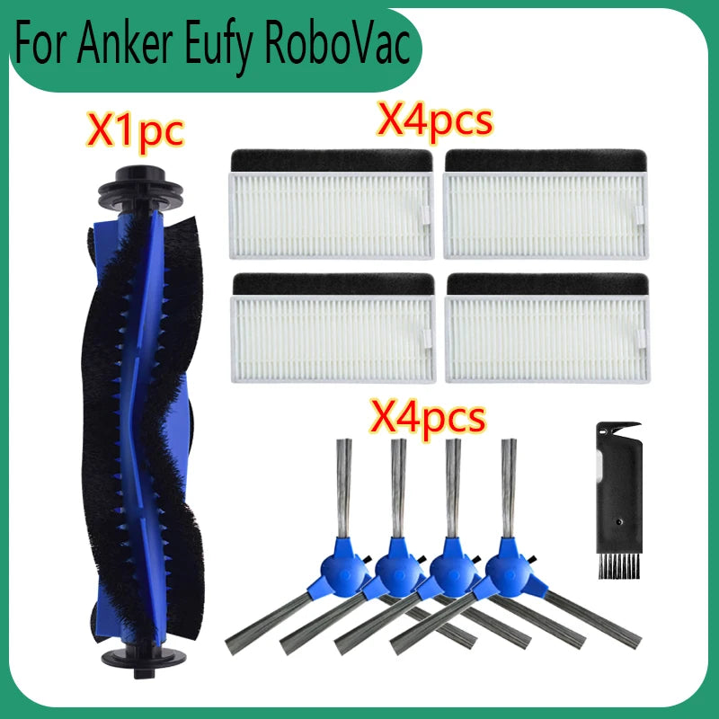 For Anker Eufy RoboVac 11S 12 25C 30C Robotic Vacuum Cleaner Primary Filter Main Side Brush Hepa Filter Replacement Accessories