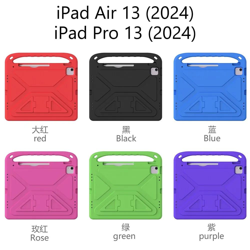 Case for Apple iPad Pro 13 2024 M4 A2925 A2926 A3007 EVA kids cover for iPad Air 13 2024 M2 A2898 A2899 A2900 coque 13.0 inch
