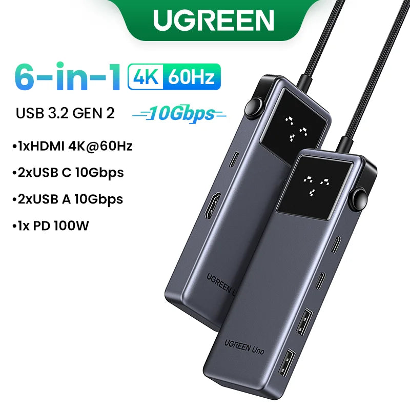 UGREEN Uno USB-C Hub 6-in-1