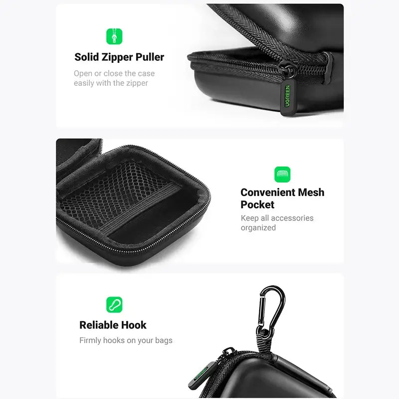 UGREEN hard earphone case for AirPods & Sennheiser
