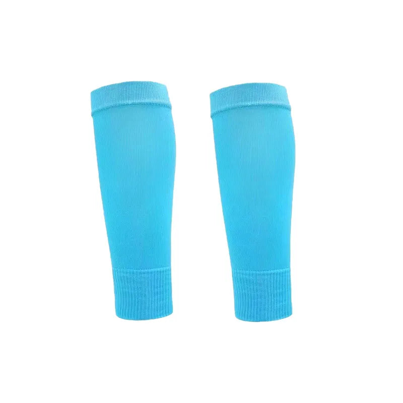 1 Pair Hight Elasticity Soccer Protective Socks Without Feet Kids Adults Shin Pads Guard For Football Sport Leg Support Sleeves