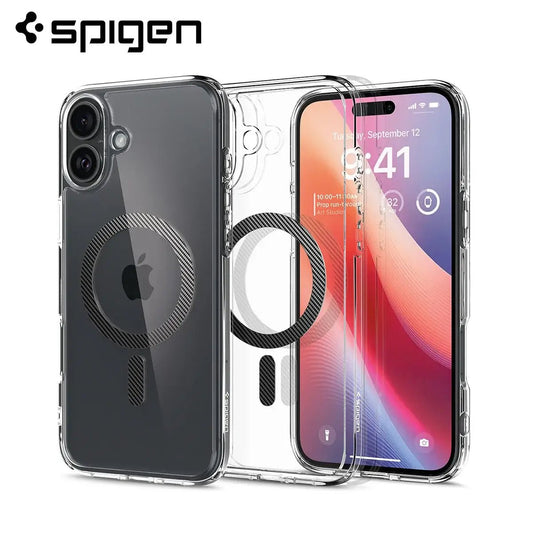 Spigen case Ultra Hybrid MagFit iPhone 16 Case clear back Techs Park
