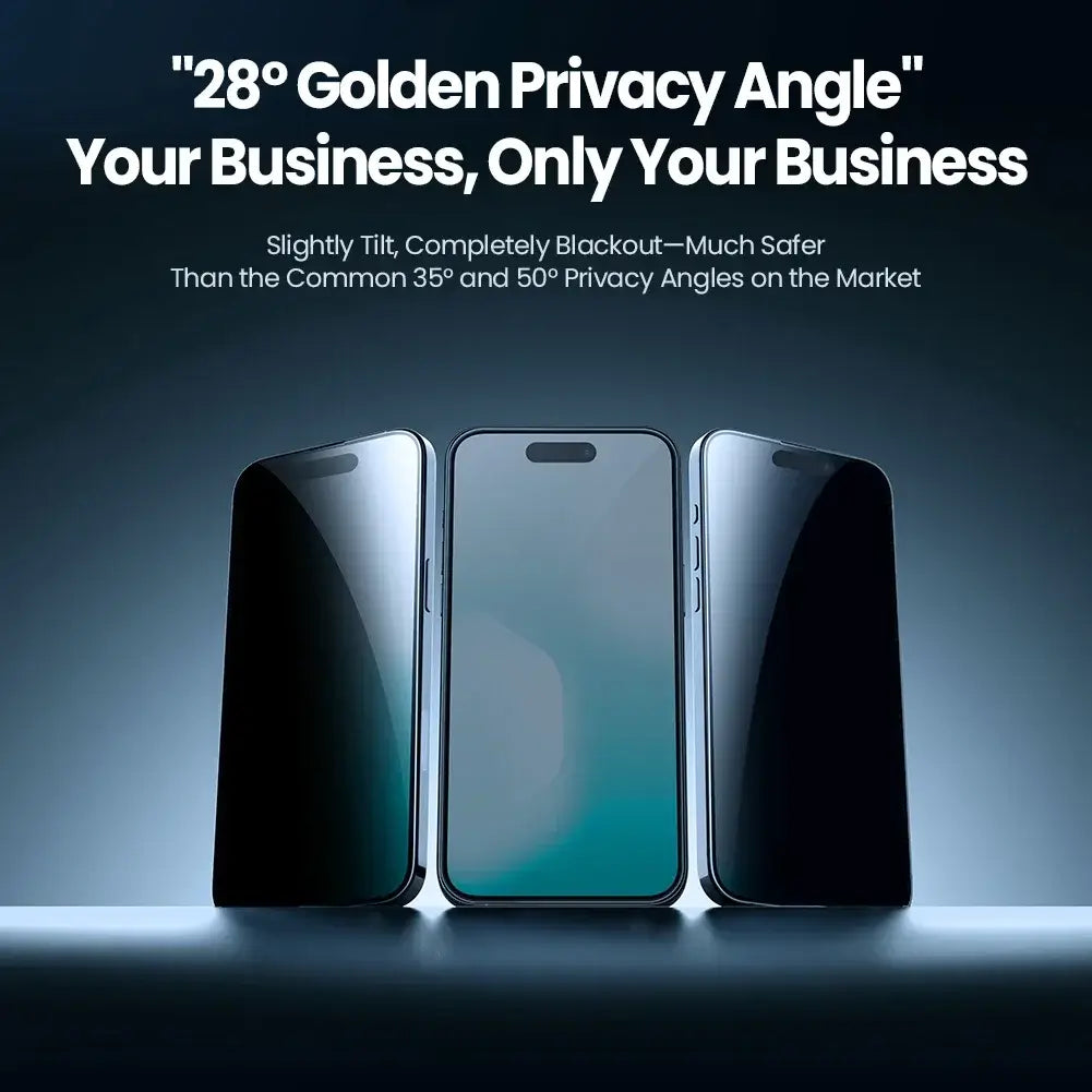 iPhone 17 Pro Max Privacy Tempered Glass 9H Hardness