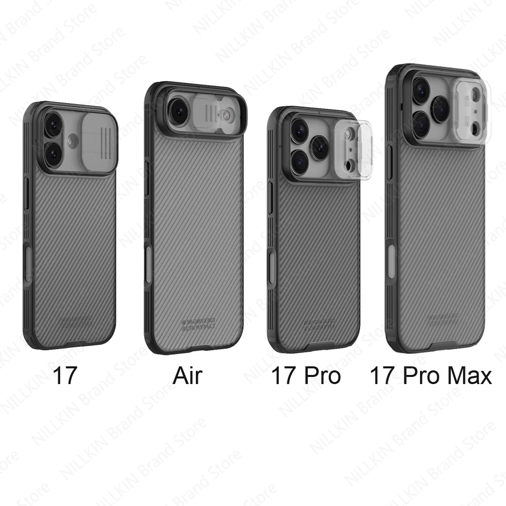 NILLKIN For iPhone 17 Pro Max / 17 Pro Case CamShield Pro Shockproof Privacy Protection Slide Camera Cover For iPhone 17 / Air