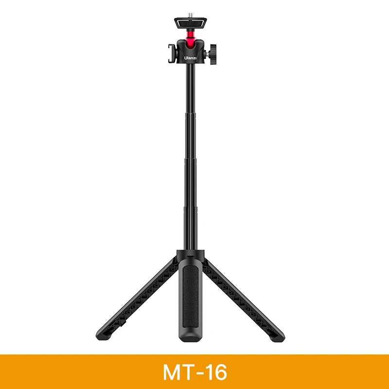 VIJIM Ulanzi MT-16 Foldable Tripod for Phone Cold Shoe Ball Head 1/4'' Selfie Stick Mini Holder Bracket for Mobile Camera DSLR