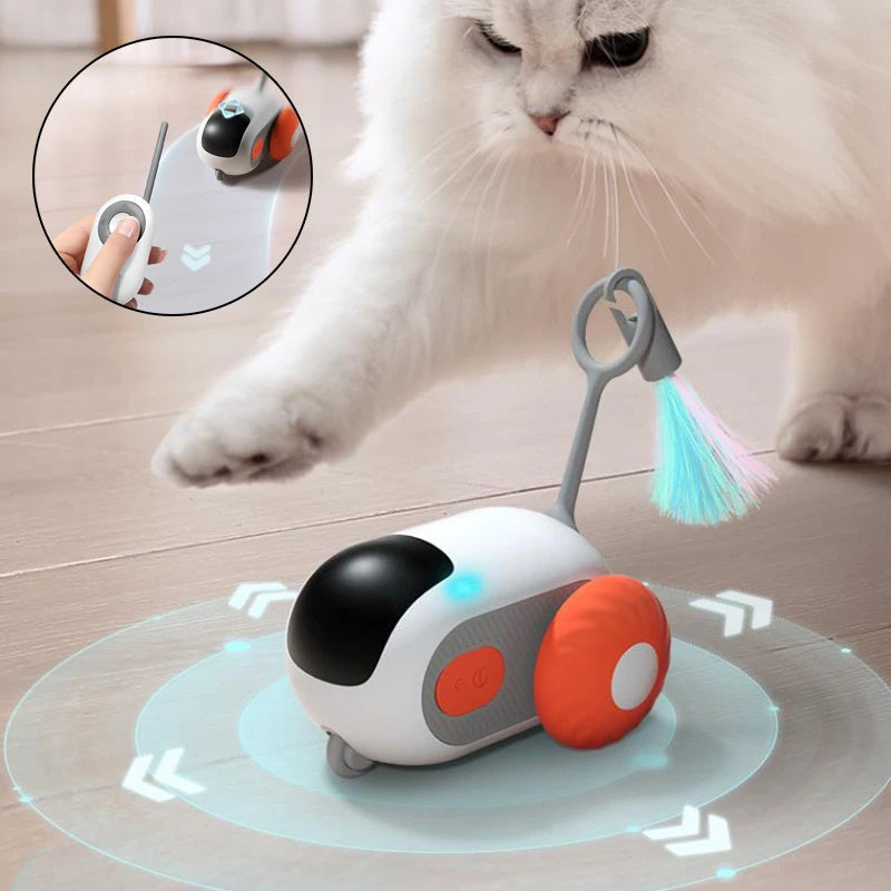 For Pet Remote Control Interactive Cat Car Toy USB Charging Chasing Automatic