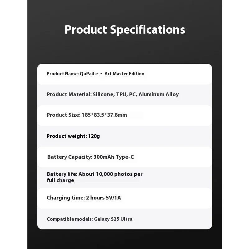 Telesin Suitable for Samsung GalaxyS25 Ultra Camera Handle Camera Auxiliary Zoom Bluetooth Camera Assistant Protective Case