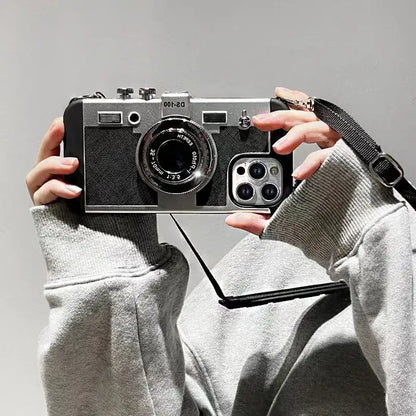 Coque en cuir Emily In Paris 3D Rétro Appareil Photo pour iPhone 11 13 14 15 Pro Max 12 Mini XS XR X 7 8 Plus SE 2022 Accessoires pour iPhones