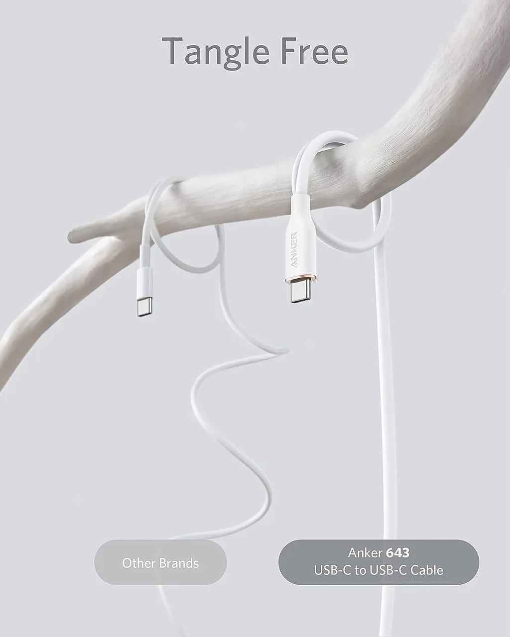 Anker PowerLine III Flow Ultra Soft Silicone Cable 100W USB C to USB C Cable USB 2.0 Type C Charging Cable
