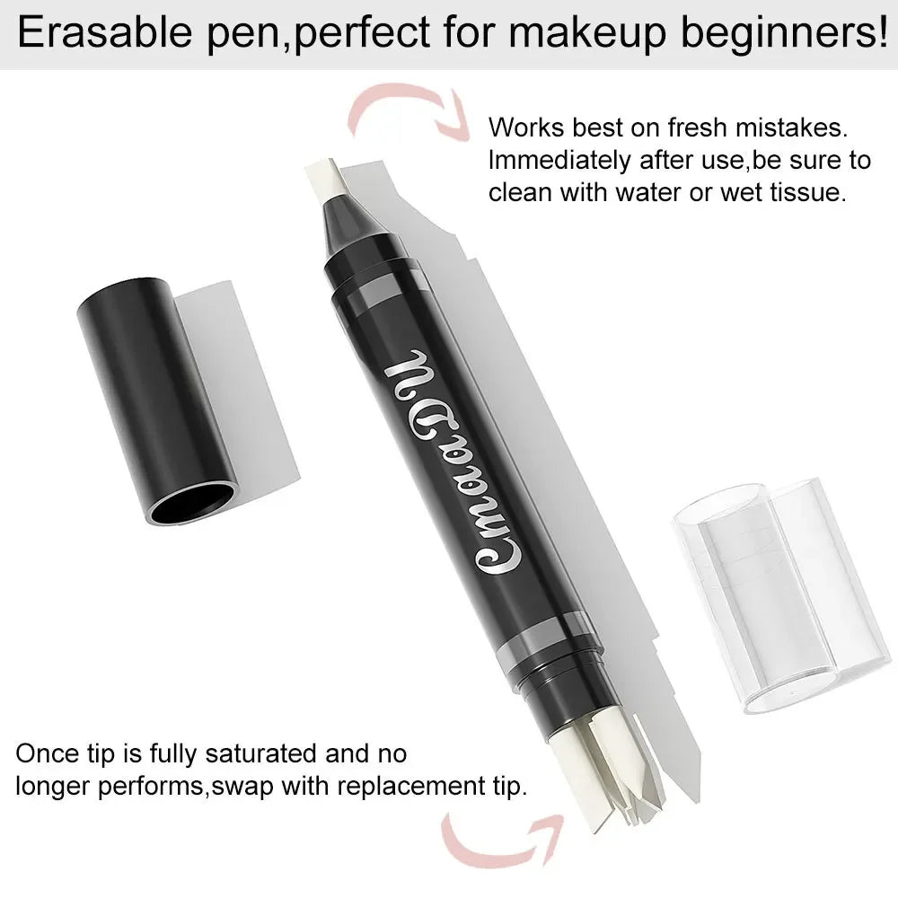 CmaaDu Eyeliner Makeup Remover Pen Dual-Purpose Tool for Correction & Removal Portable Pen Design
