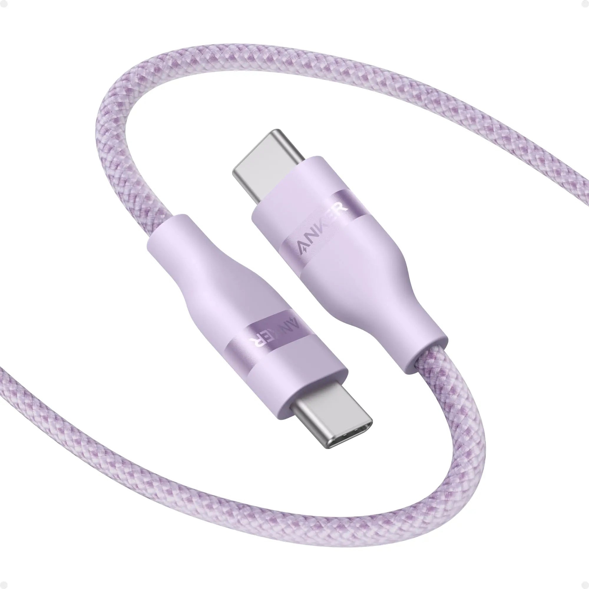 Anker USB-C to USB-C Cable (3 ft / 6 ft, 240W, Upcycled-Braided)Fast Charging Type C Charger for iPhone 16/16 Pro/16 Plus/16 Pro