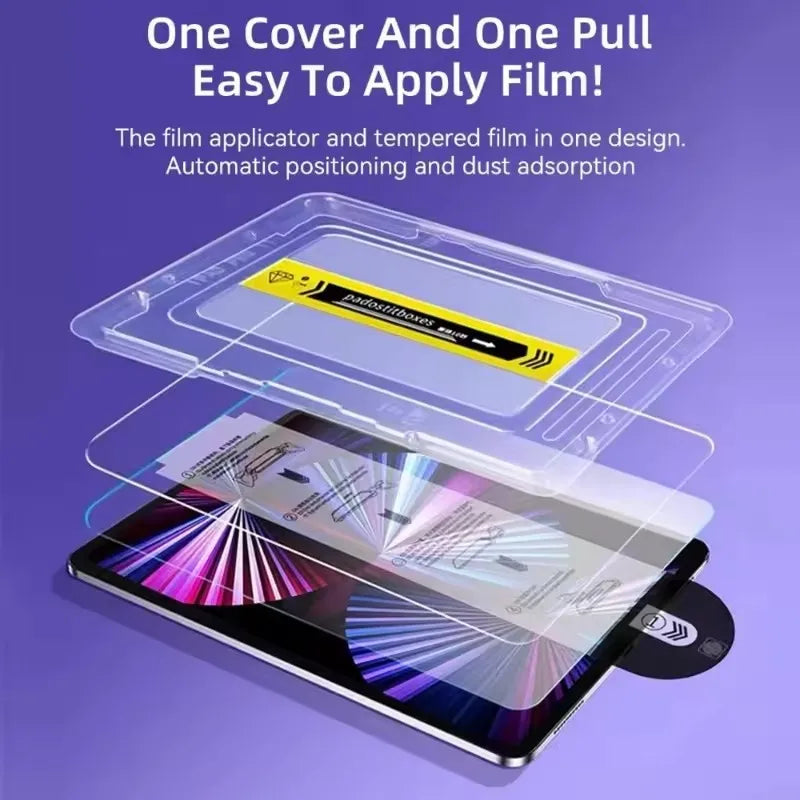 For Ipad Pro 12.9 Tempered Glass Screen Protector Ipad Pro 13 11 M4 M2 2024 Air 5 4 9 9th 10 10th Gen Mini 6 10.9 10.2 9.7 Film