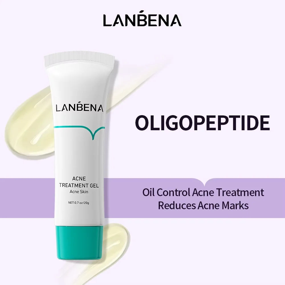 LANBENA Acne Control Series Clear Face Moisturizer Control Oil Acne Removal Toner Dredge Pores SerumSoothe SkinFoaming Cleanser