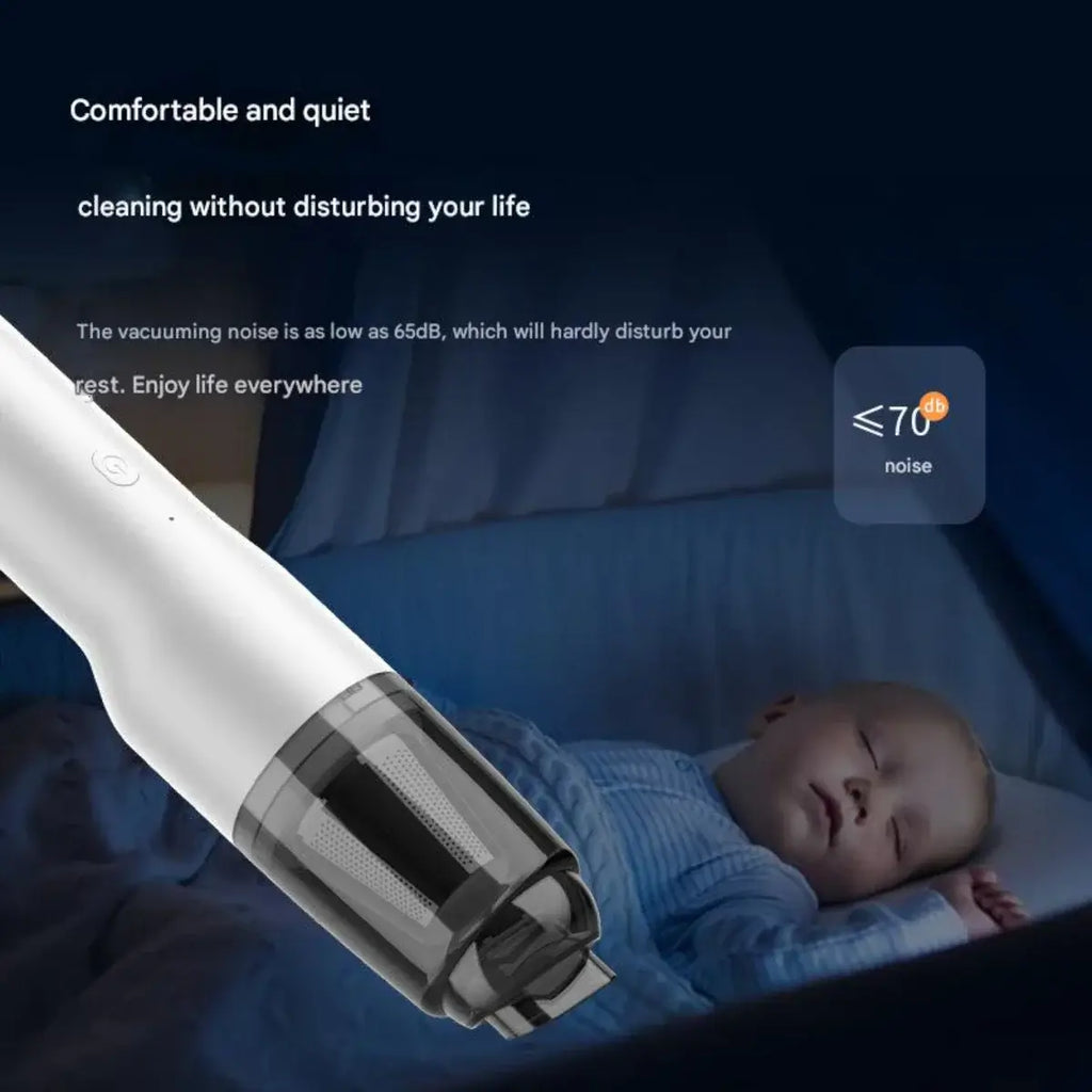 Wireless Handheld Vacuum Cleaner for Car & Home, High-Power Small Suction, Dual-Purpose Blowing, Portable & Rechargeable Cleanin