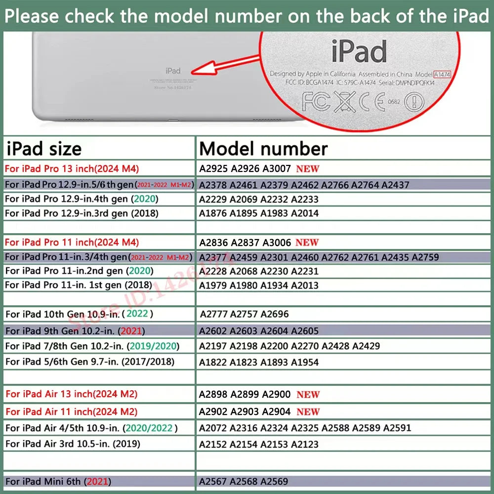 Magnetic Detachable For iPad 2024 Air 11 13 Pro 11 12.9 13 M2 M4 Case 9.7 10.2 5th 6th 7th 8th 9th 10th Gen Cover Air 5 4 3 Case